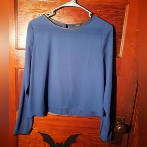 Dark Blue Forever 21 Blouse